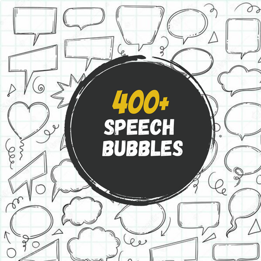 400+ Manga Speech Bubbles